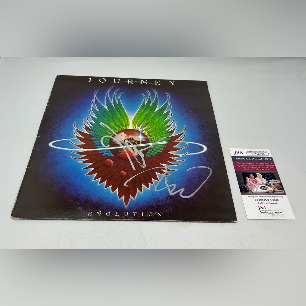 Neal Schon‎ and Ross Valory signed Journey Evolution Album JSA COA